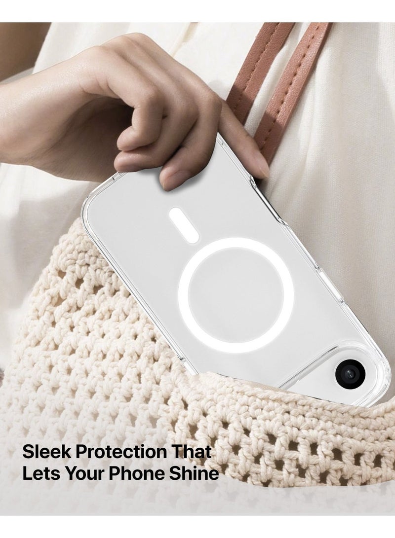 INFINYTY iPhone 17 Air Premium Clear Case- Zepho (Transparent), MagSafe Compatible, 12ft Mil. Grade Drop-Tested, Crystal Clear Transparency, Effective Anti-Yellowing Technology, Hybrid Material, Shock-Absorbing Bumpers, Scratch-Resistant, Raised Edges - Image 5